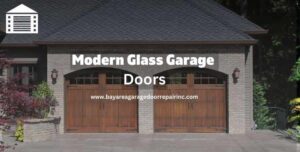 Modern glass garage doors